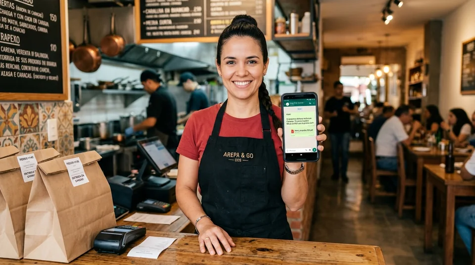 Toma de pedidos y delivery por WhatsApp en restaurante y gastronomía Freitech